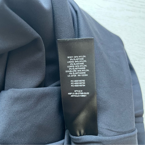 NWT Aritzia Babaton Racerback Mini Dress in Black Size Small Stretch - Picture 6 of 6